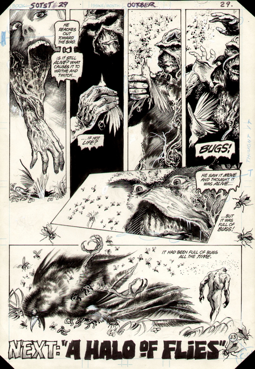 Steve Bissette/John Totleben - Swamp Thing 29 page 23 ( It was full of bugs ) Comic Art
